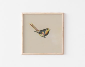 Vintage Bird Print | Downloadable Printable | Nursery Wall Decor | Summer PRINTABLE Artwork | Gallery Wall Art