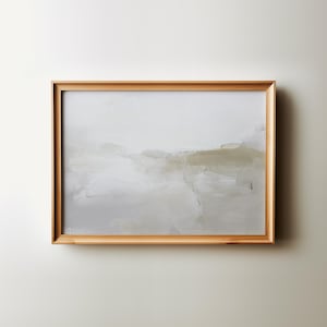Neutral Abstract Landscape Printable Wall Art | Large Abstract Wall Art | Cottage Core Downloadable Artwork