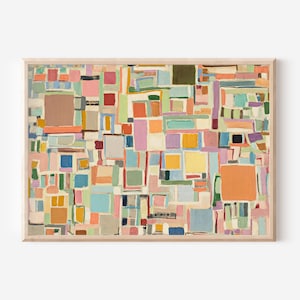 Vintage Modern Abstract Printable Wall Art | Vertical Horizontal Art | Large Scale Wall Decor | PRINTABLE Artwork | Digital Downloads