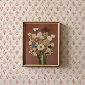 Coquette Room Decor | Abstract Botanical Wall Art | Floral Downloadable Art | Large Wall Art | Above Bed Decor | Aesthetic Boho Wall Art