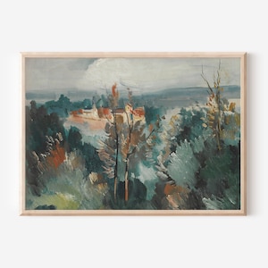 Vintage Abstract Landscape Printable Wall Art | Large Abstract Wall Art | Downloadable Artwork | Digital Downloads | Print Yourself