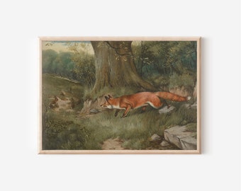 Vintage Fox Print | Downloadable Prints | PRINTABLES | Downloadable Prints | PRINTABLE Wall Art | Digital Prints | Downloadable Art