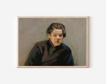 Portrait of a Man PRINTABLE Artwork | Downloadable Prints | Portrait Oil Painting | PRINTABLE Wall Art | Digital Downloads | Digital Print