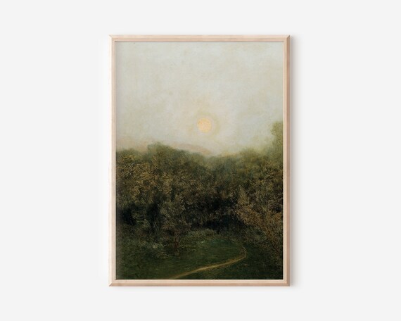 Vintage Landscape Artwork | Downloadable Prints | PRINTABLE Wall Art | Landscape Oil Painting | Digital Downloads | Modern Farmhouse Decor