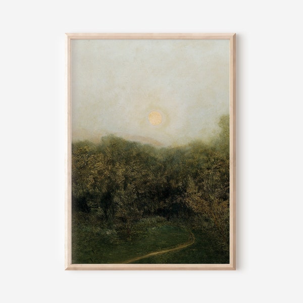 Vintage Landscape Artwork | Downloadable Prints | PRINTABLE Wall Art | Landscape Oil Painting | Digital Downloads | Modern Farmhouse Decor