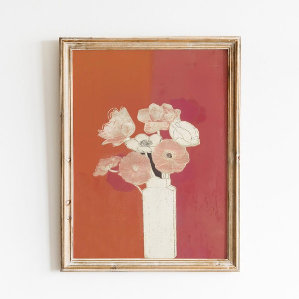Cottage Core Floral Abstract Wall Art – Botanical Gallery Printable Home Decor