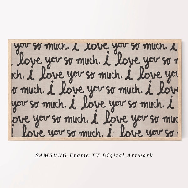 Samsung Frame TV Art | I Love You So Much Austin Mural | Digital Download | Valentine's Day Decor