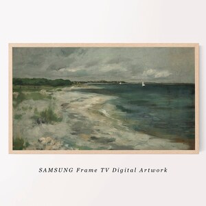 Vintage Seascape Painting for Samsung Frame TV | Downloadable Digital Art | Downloadable Artwork for TV  | Digital Wall Art | TV Artwork