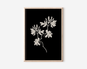 Minimalist Floral Artwork | Downloadable Prints | PRINTABLE Wall Art | Digital Artwork | Muted Botanical Print | Farmhouse Decor