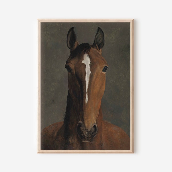 Vintage PRINTABLE Artwork | Downloadable Prints | Horse Painting | PRINTABLE Wall Art | Digital Downloads | Digital Artwork | Wall Decor