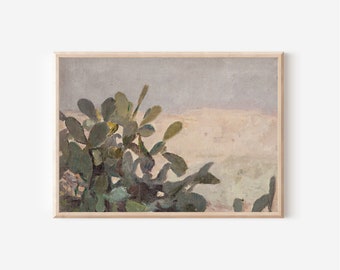 Vintage Landscape Print | Downloadable Prints | PRINTABLE Wall Art | Digital Artwork | Digital Downloads | Vintage Abstract Painting