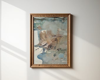Neutral Abstract Wall Art, Modern Farmhouse Decor, Abstract Print, Downloadable Art