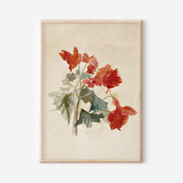 Vintage Floral Print | Downloadable Prints | PRINTABLE Wall Art | Digital Artwork | Digital Downloads | Farmhouse Decor | Flower