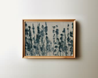 Vintage abstrakte botanische Wandkunst | CottageCore Dekor Herunterladbare Kunst | Große Wand Kunst Blumen Ölgemälde