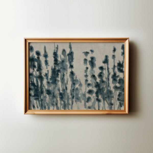 Vintage Abstract Botanical Wall Art | CottageCore Decor Downloadable Art | Large Wall Art Floral Oil Painting
