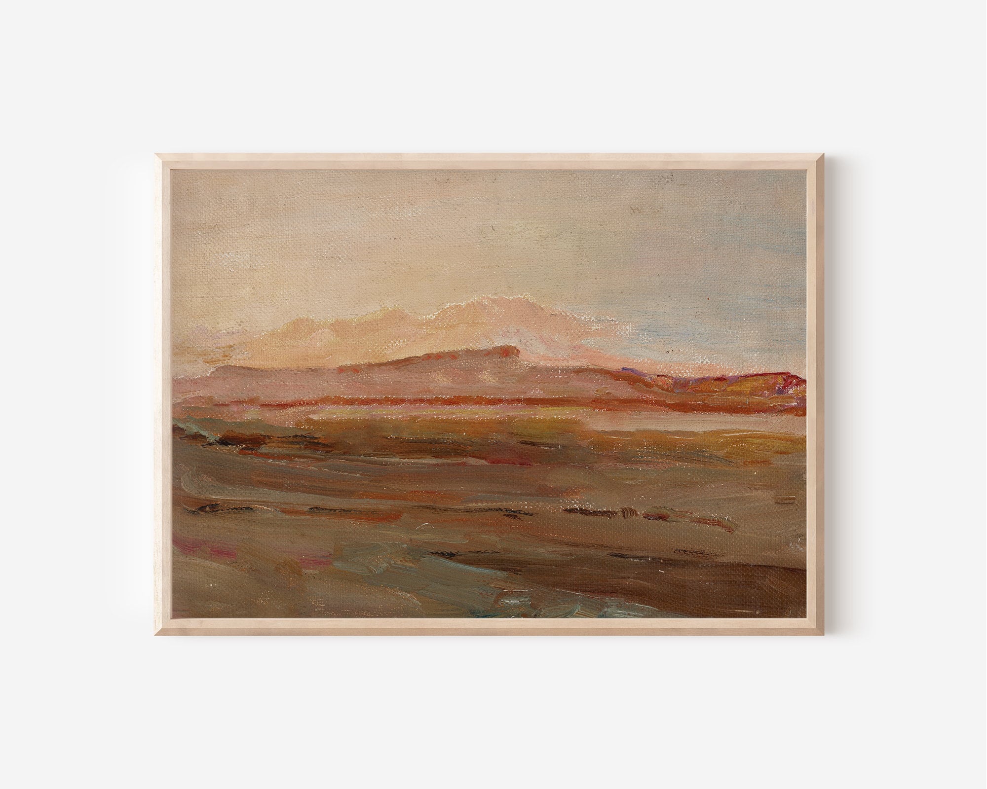 Vintage Abstract Landscape Print | PRINTABLE Wall Art | Landscape Downloadable Print | Digital Art | Digital Downloads | Farmhouse Decor