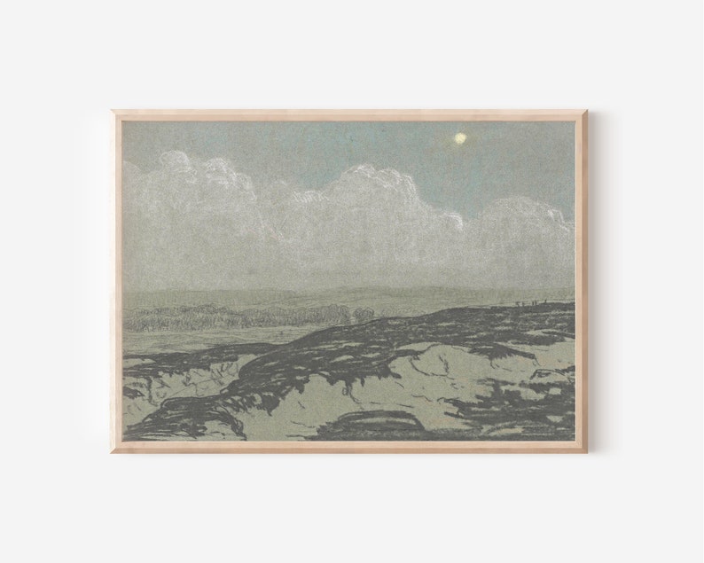 Vintage Landscape Art PRINTABLE Wall Art Downloadable Prints Oil Painting Digital Artwork Vintage Prints Downloadable Artwork image 1