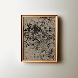 Lámina botánica neutra / Arte mural floral vintage (descarga digital)