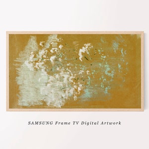 Samsung Frame TV Art | Vintage Abstract Botanical Oil Painting | Floral Downloadable TV Art | Spring Frame TV Art