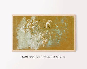 Samsung Frame TV Art | Vintage Abstract Botanical Oil Painting | Floral Downloadable TV Art | Spring Frame TV Art