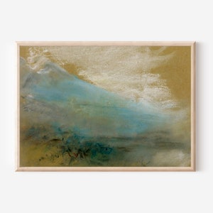 Neutral Wall Art Abstract Oil Painting Downloadable Print | Cottagecore Decor Preppy Wall Art | Aesthetic Room Decor