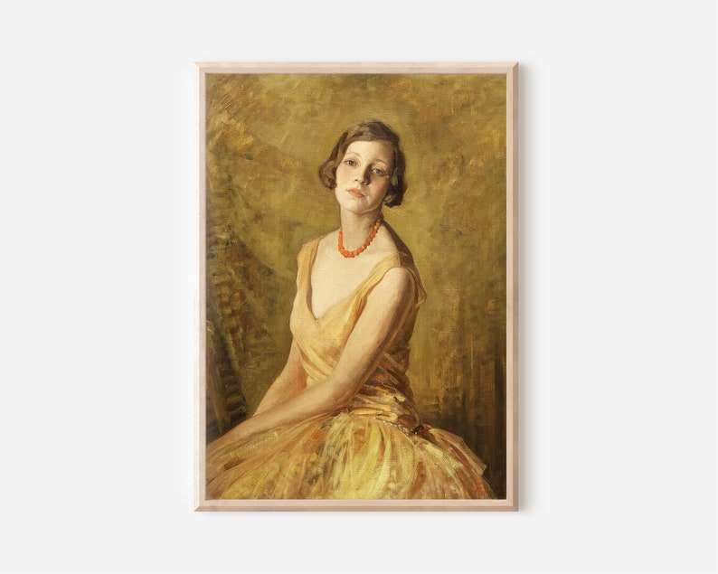 Vintage Portrait of a Woman Downloadable Prints PRINTABLE Wall Art Portrait of a Woman Digital Artwork Digital Downloads image 1