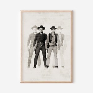 Cowboys | Downloadable Art | PRINTABLE Wall Art | Digital Prints | Movie Inspired Artwork | Digital Downloads | The Magnificent Seven 1960