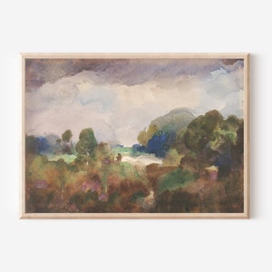 Vintage Abstract Landscape Print | PRINTABLE Wall Art | Landscape Downloadable Print | Digital Art | Digital Downloads | Farmhouse Decor