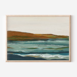 Modern Coastal Art | PRINTABLE Wall Art | Downloadable Art Prints | Print Yourself | Tonal Painting | Neutral Art
