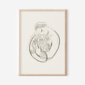 Vintage Print of a Woman | Downloadable Prints | PRINTABLE Wall Art | Digital Artwork | Portrait of a Woman | Mother&#39;s Day Gift