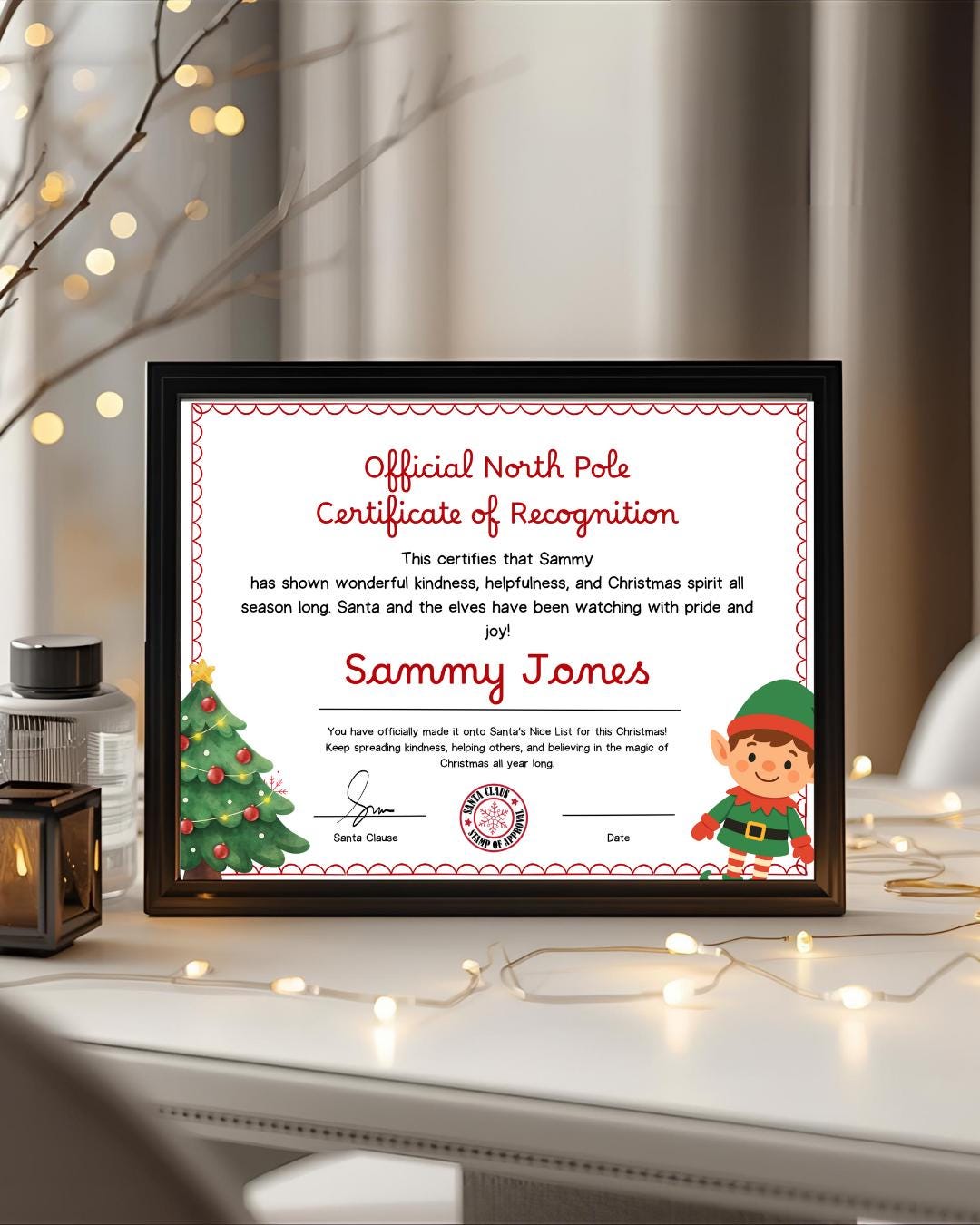 Elf on the Shelf Good Behavior Certificate | Printable Nice List Award ...