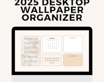 2025 Desktop Wallpaper Organizer *DIGITAL PRODUCT* Trendy & Aesthetic Wallpaper Desktop Organizer