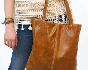 The AVERY - Leather Bag - Leather Tote - Leather Purse - Leather Laptop Bag - Leather Computer Bag - Book Bag - Womens - Mens - More Colors