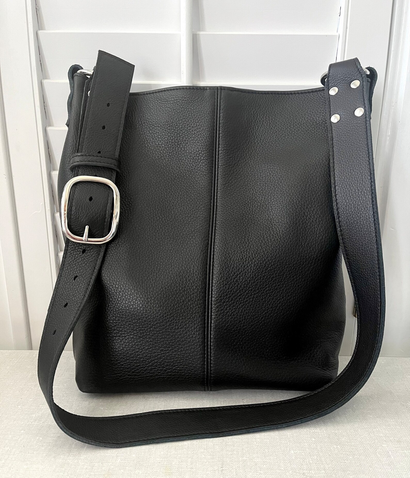 INDIE Leather Tote Boho Leather Crossbody Bag Leather Etsy