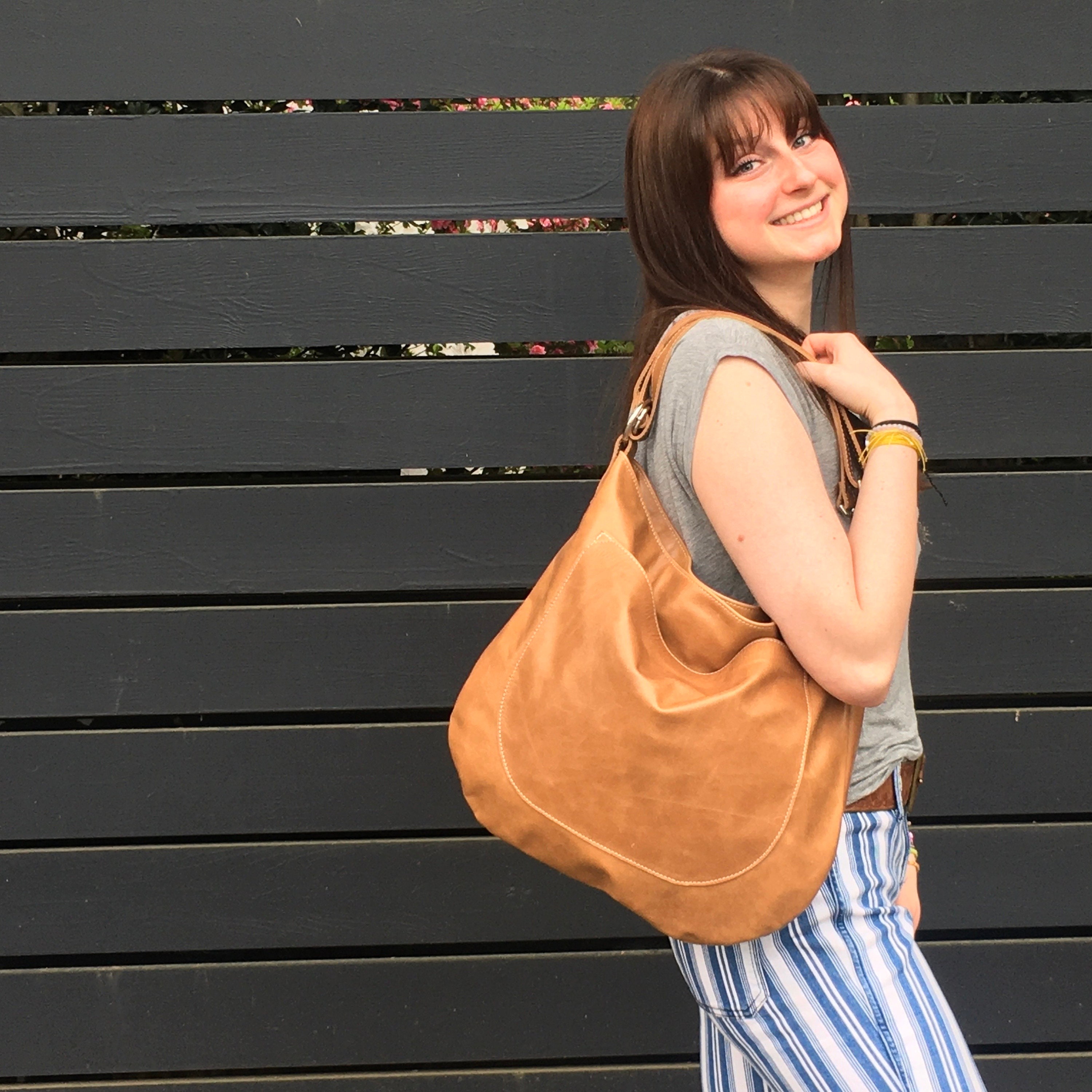 UMA Leather Hobo Bag for Women Slouchy Leather Crossbody Bag Soft Leather Handbag Made in USA Handmade Boho Purse Tan Leather Bag Etsy