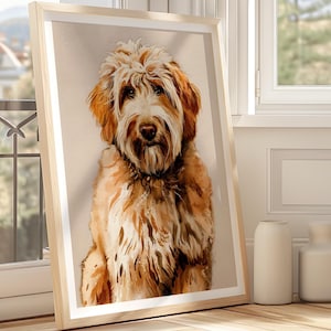 Goldendoodle Print | Goldendoodle Poster | Goldendoodle Decor | Goldendoodle Art | Printable Dog Poster | Dog Poster Print | Dog Wall Art
