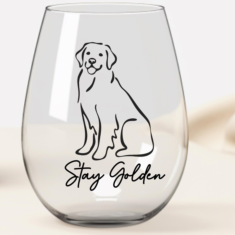 Retriever Cursive Golden Retriever SVG PNG | Minimal Dog Line Art SVG | Golden Retriever ...