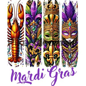 Mardi gras mask png | crawfish png | mardi gras beads png | fleur de lis png | fat tuesday png | new orleans png | mardi gras shirt png