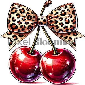 Cherry Coquette Png | Cherrie Bow | Love you cherry png | Cheetah bow png | cherry valentine png, Bow cherry png, Cherry Bow png, Cherry png