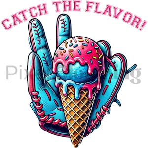 Baseball Eis | Fangen Sie den Geschmack ein | Baseball Tropfen | Baseball Handschuh | Eis tropft png | Baseball Eis | Eiscreme Tropfenfänger, Baseball