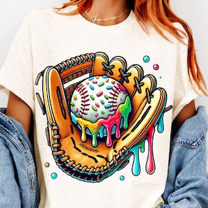 Icecream Drip PNG | Baseball Ice Cream | Ice cream drip | Youth baseball | Baseball drip | Baseball lifestyle | ice cream sprinkles shirt