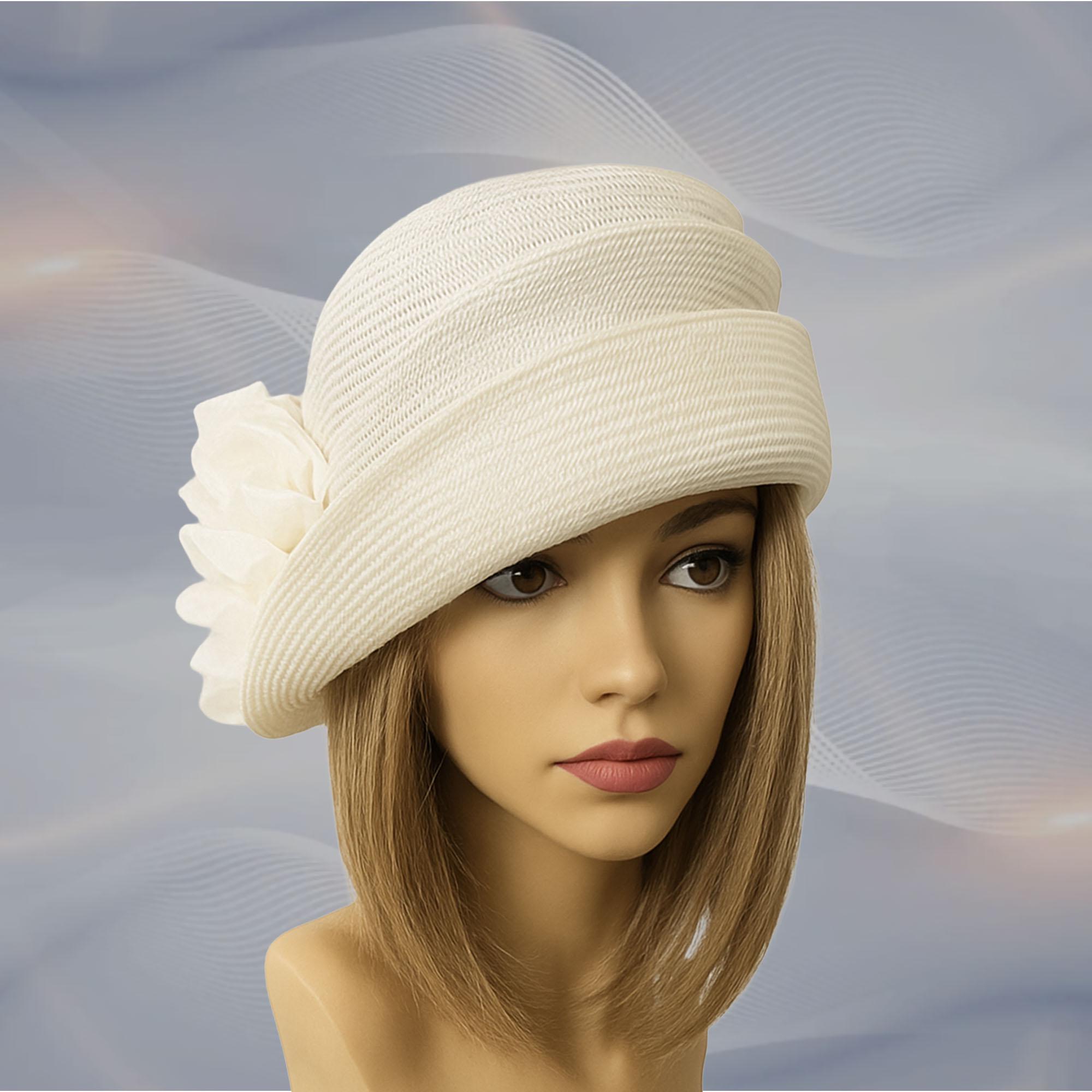 Flapper Bucket Cloche Kentucky Derby Hat Upcycled Kentucky Derby Hats and Dress main image 4