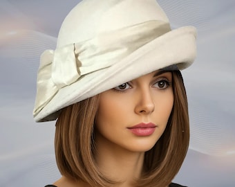 Betmar Black Velvet Cloche Hat – Ruched Bucket Style With  display picture 1