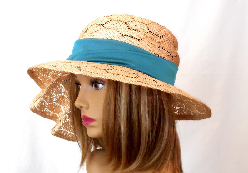Sonya Kentucky Derby hat beautiful straw hat with draped Etsy