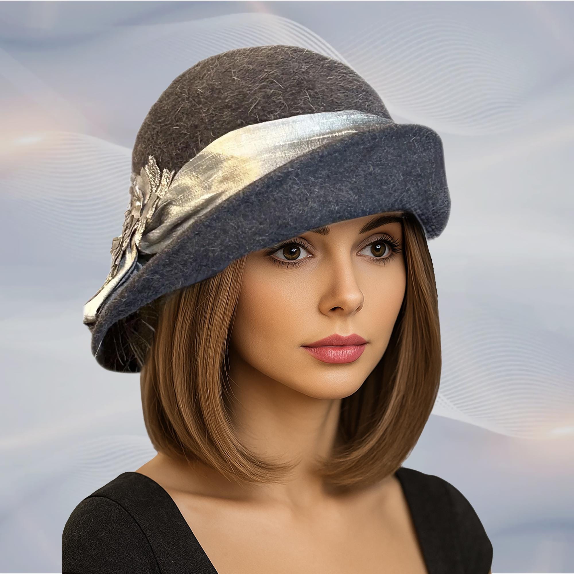 Vintage, Downton Abbey style cloche, handmade by famous Chicago milliner Classic Downton Abbey 20 main image 2
