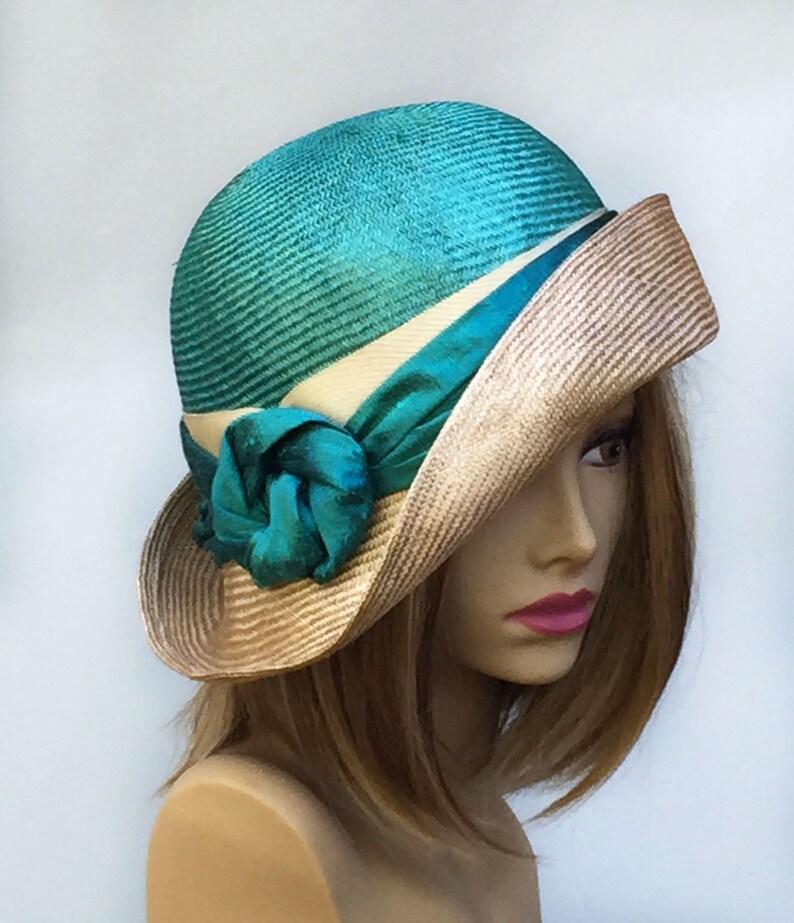Kentucky Derby Fiona womens straw hat from the Etsy