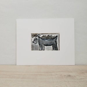 Schnauzer painting Drawing Loss of Pet Sympathy Original Dog Portrait
