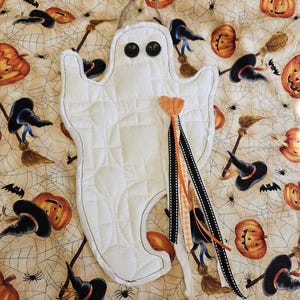 Decorazione di Halloween Fantasma Pomello Trapuntato Appendiabiti Trapunta Fantasma Decorazione Trapuntata Fantasma Country Trapuntato Decorazione Trapunta Fantasma di Halloween Riutilizzata