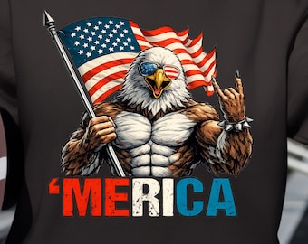 Águila calva americana PNG, diseño de sublimación patriótico, descarga digital del 4 de julio de EE. UU.