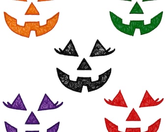 Seersucker Pumpkin Face PNG: Girly Halloween Jack O' Lantern Sublimation, Design Lashes (Digital Download)